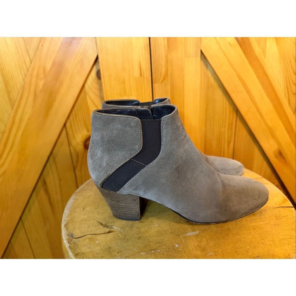 Aquatalia Womens Suede Booties Ankle Boots Brown Size 6